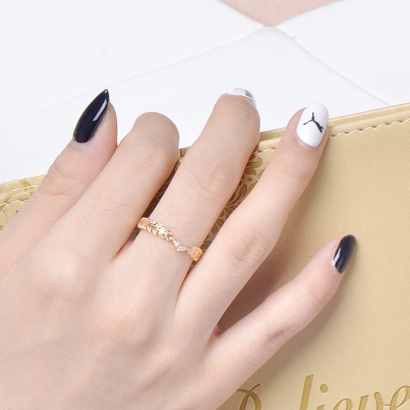 nhẫn bạc nữ mạ vàng đính đá cz cây ô liu nhẫn bạc nữ mạ vàng đính đá cz cây ô liu