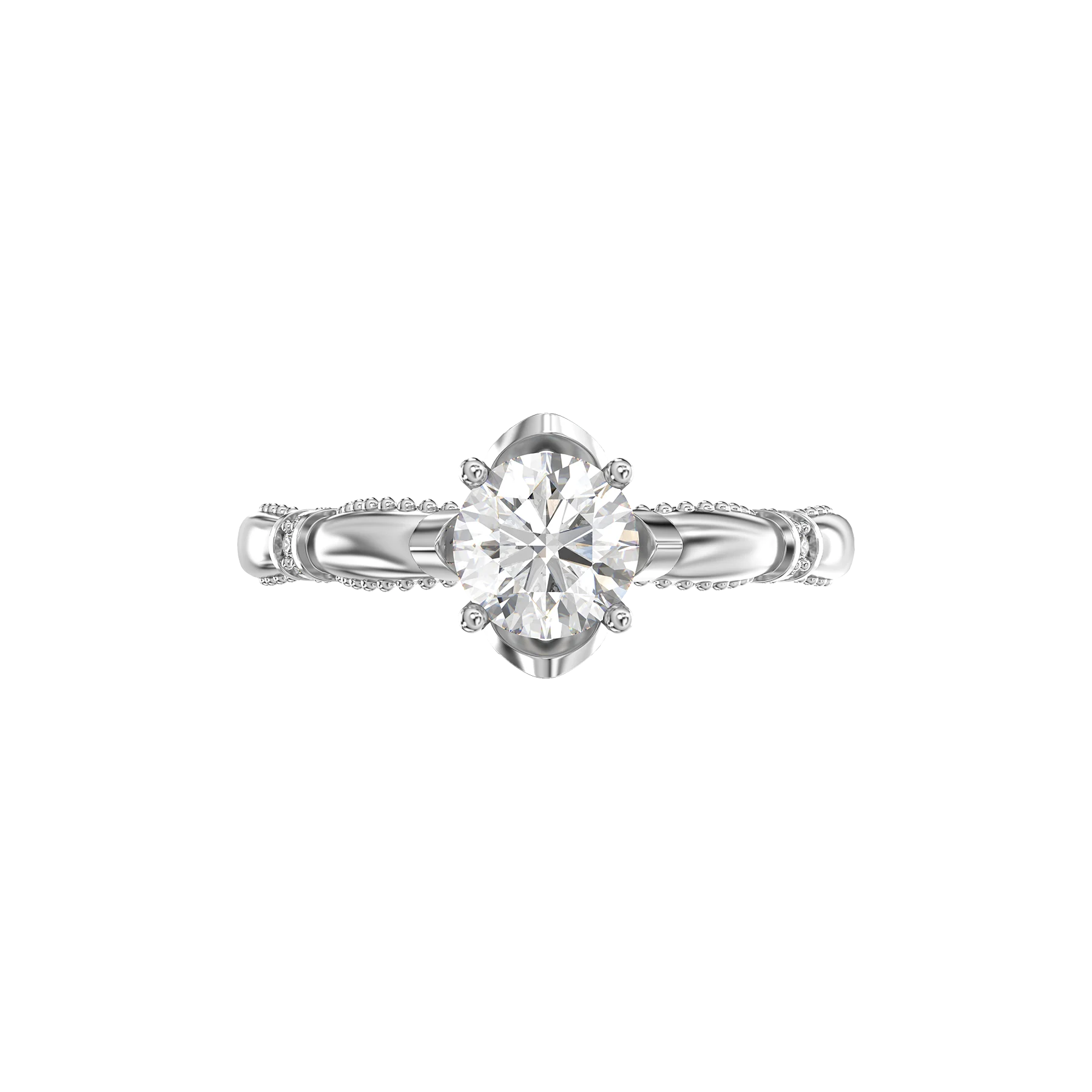 beyond nhẫn cầu hôn vàng 14k đá moissanite beyond nhẫn cầu hôn vàng 14k đá moissanite